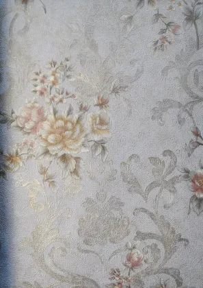 PVC Vinly Wallpaper Flower Design PVC Paper Wallpaper