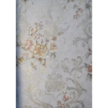 PVC Vinly Wallpaper Flower Design PVC Paper Wallpaper