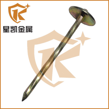 Galvanized common umbrella roofing nails
