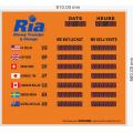 Currency exchange rate display board ERB-2807B