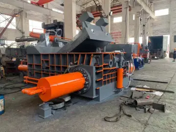 Brushed Metal Drum Shavings Steel Tile Baler Machine