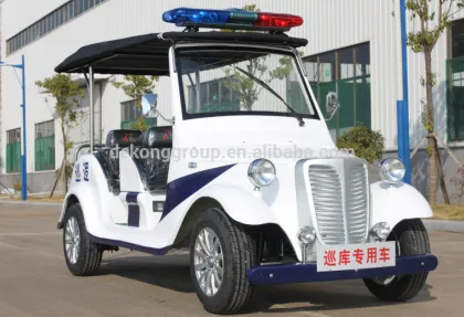 6 person patrol electric car vehicle for police