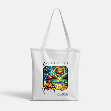 Sunset Haven tái chế Canvas Tote