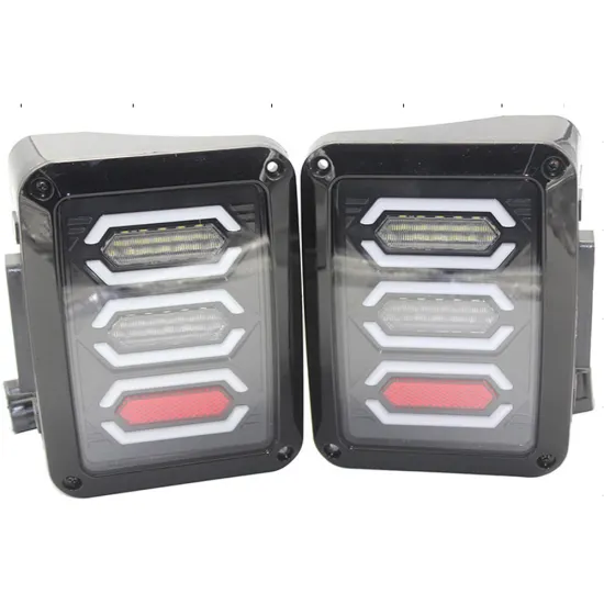 Clear JK LED Tail Light with DRL, Reverse, Brake for Jeep Wrangler JK 2007-2018