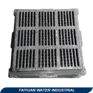 Round composite trench drain grate and casting trench cover