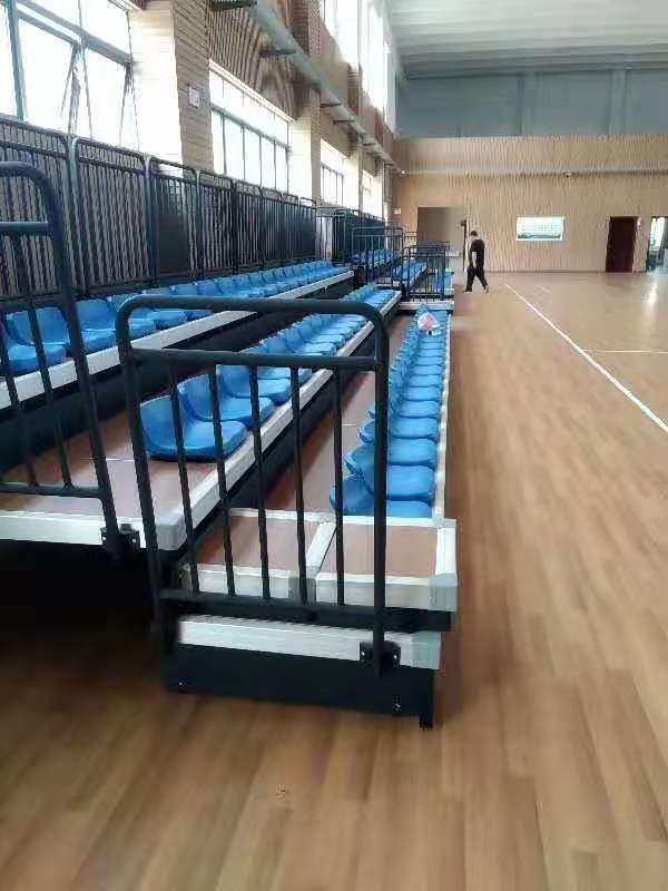 Hongkang FIBA Level 1 Certified Telescopic Bleachers