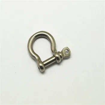 Mini stainless steel adjustable bow shackles with clevis pin