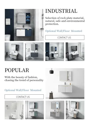 High-Quality Wholesale Intelligent Mirror Ecological Board Bathroom Cabinets for Hotels and Families