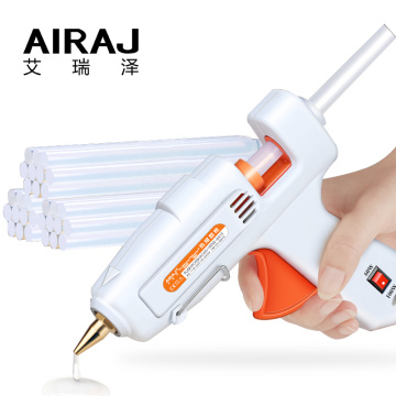 AIRAJ Hot Melt Glue Gun 70W/80W/60-100W/120W/150W with 5/10 Glue Stick and EU Conversion Head High Power Heating Bonding Tool