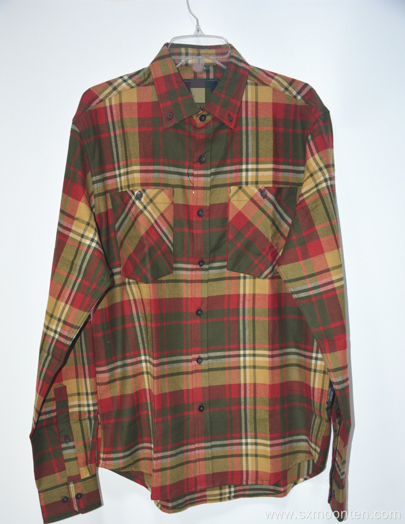 Flannel Mens Long Sleeve Shirt