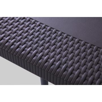 Nieuwe rotan design opvouwbare plastic tafel GEBRUIK paraplu