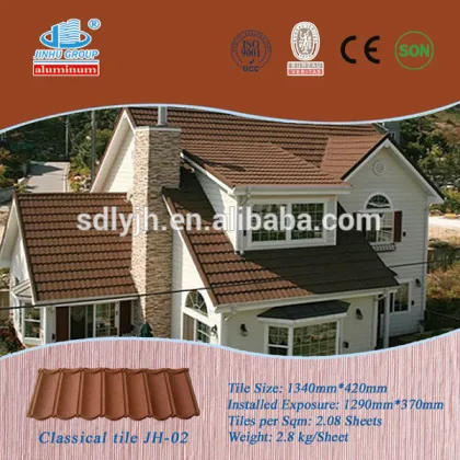 Building materials in China coated roof tile Milano tile