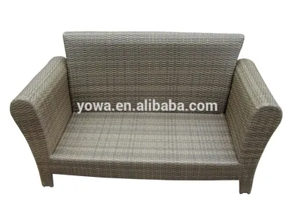 2015 luxury rattan love sofa