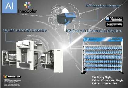 Wonder-tech Color Scanner Machine with BYK German Spectrophotometer for Car Paint