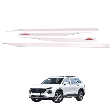 OEM Stainless Steel Chrome Exterior Accessories for Hyundai Santa Fe Side Door Protection Trim Strips