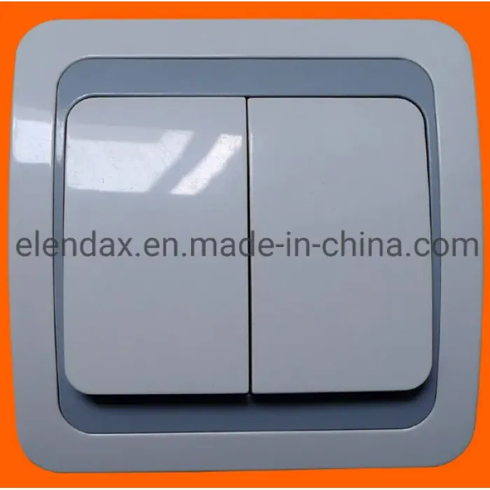 Двойной настенный выключатель питания F2002