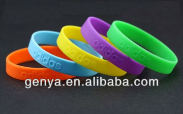 Fashion thin adjustable silicone bracelet /Silicone Wristband