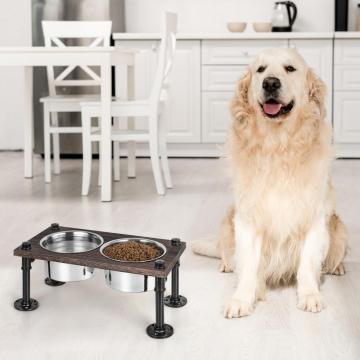 Sturdy Raised Dog Bowl Stand Feeder