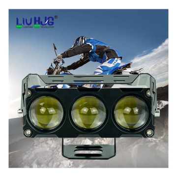 Yellow White 30w Fog Light Motorcycle LED Spotlights with High Low Beam