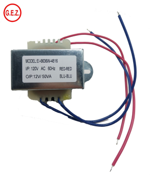 High Quality 12V 50W EI Core Transformer