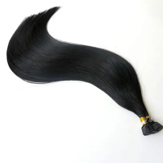 Stock Wholesale 1G Cuticle Aligned Remy Human Hair Flat Tip Keratin Pre Bonded Hair Extensions