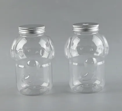 500ml PET Transparent Elephant Milk Tea Bottle with Screw Cap