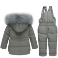 Infant Winter Clothing Baby Fur Snowsuit Hoodies Jacket Duck Down Toddler Girls Outfits Snow Wear Jumpsuit Snow Coats