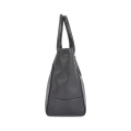 Leather Work Bag For Women Laptop Tote Black