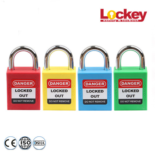 25mm Short Mini Plastic Shackle Safety Padlock