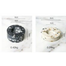 Белыя падсвечнікі Мармуровыя ўладальнікі свечак для абедзеннага стала