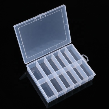 Plastic Transparent Storage Box for Nail Art and Jewelry