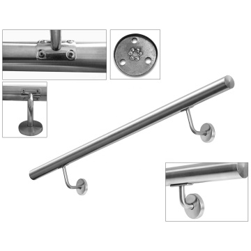 Stainless Steel Wall Mounted Stair Balustrades Handrails