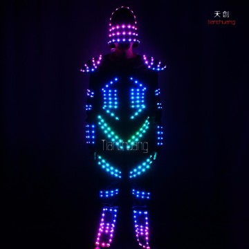 robot led costume dance wear