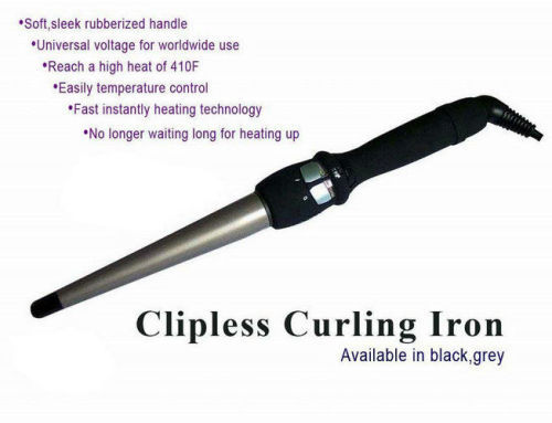Mini Automatic Conical Hair Curling Wand Iron 240v For Beauty Salon