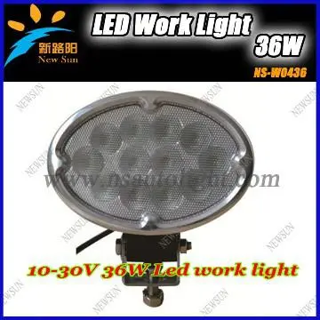 36W LED WORK LIGHT FLOOD OFFROAD LIGHT LAMP BOAT TRUCK TRACTOR 12-24V