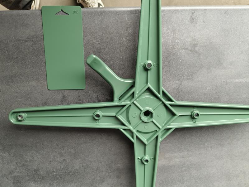 D680X720mm Cast Alluminio Matte Verde Piede alti e bassi