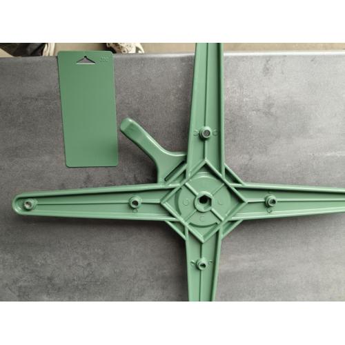 D680X720mm Cast Alluminio Matte Verde Piede alti e bassi