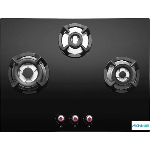 Elica Black Tempered Glass Hobtop 4 Burner