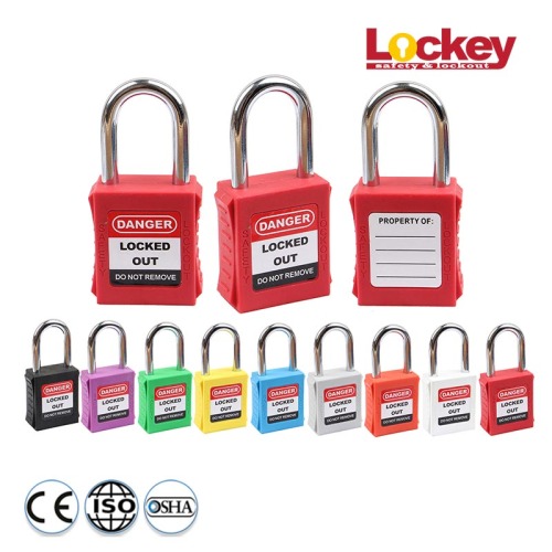 Steel Shackle 38mm Safety Lockout Tagout Padlock