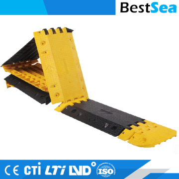 Floor cable cover foldable, durable flexible cable protector