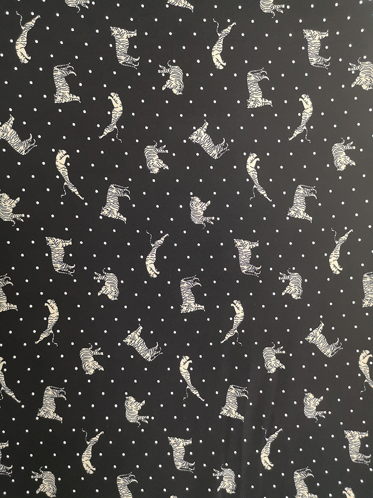 Tissu Dots Animal Rayon Challis 32S