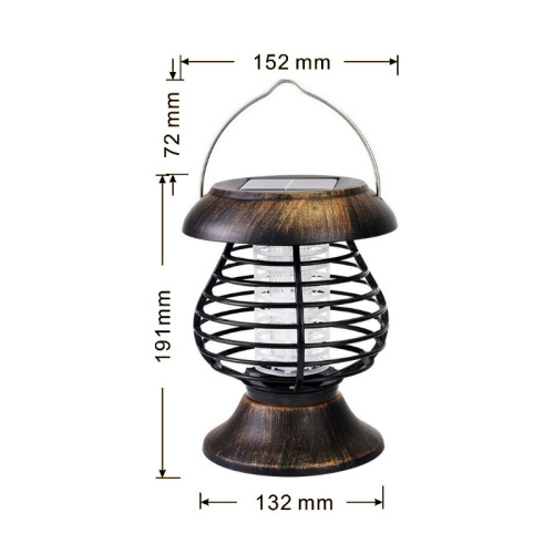 Lampe de jardin de tueurs de moustiques solaires