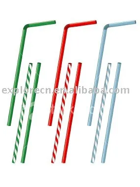 Drinking drinking straws as bar accessories