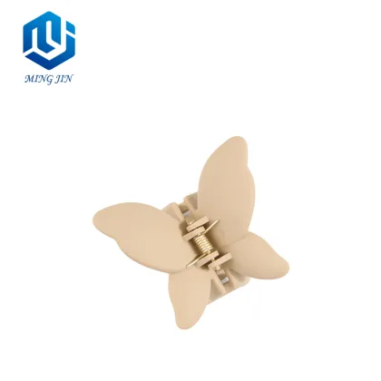 6.8cm Plastic Mixed Color Butterfly Shape Small Claw Clip