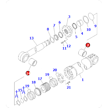 Loader WA800-3EO Bushing 707-76-18030
