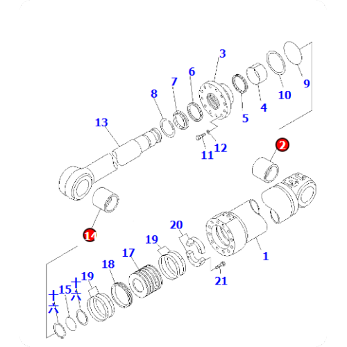 Loader WA800-3EO Bushing 707-76-18030