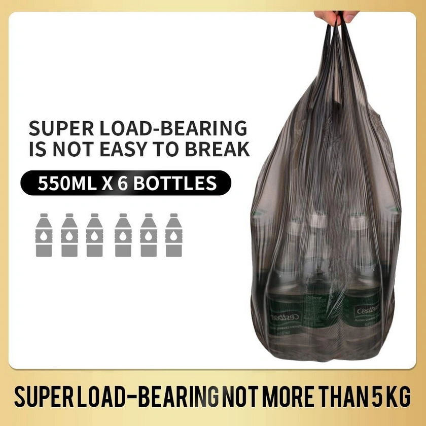 Clear Plastic Shopping Plastic Distributor Recycled Plastic Tote Bags in Bulk