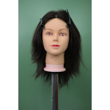 натуральные черные волосы женская голова манекена