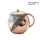 Rose gold glass coffee and teapot