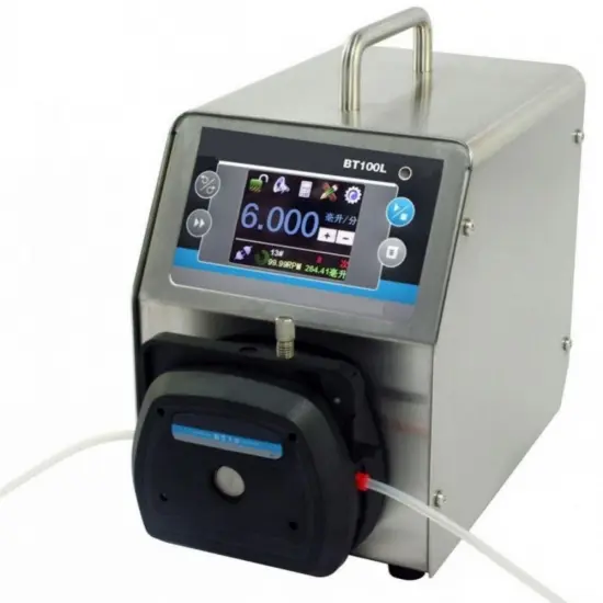 High precision speed adjustable low cost peristaltic pump